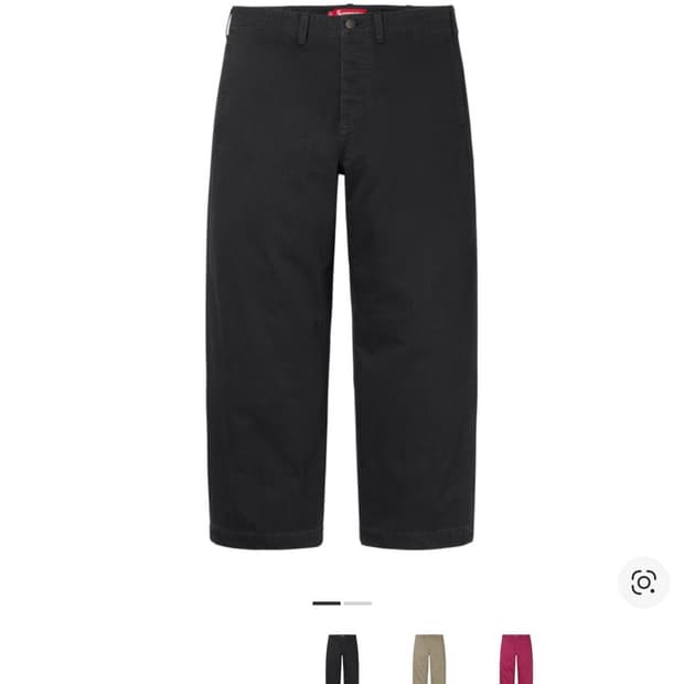 슈프림 워시드 헤링본 치노팬츠