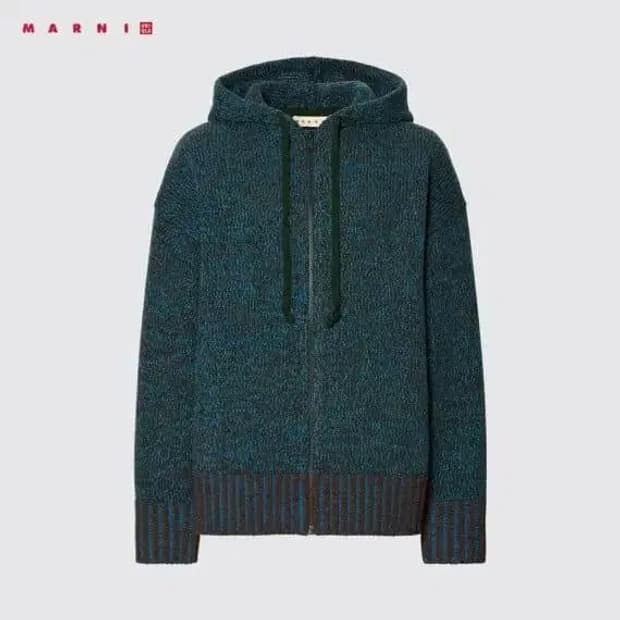 유니클로 x 마르니 니트후드집업