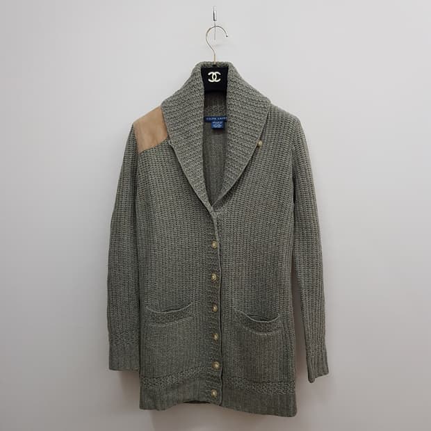 랄프로렌 숄카라 울 캐시미어 니트 가디건 XS사이즈