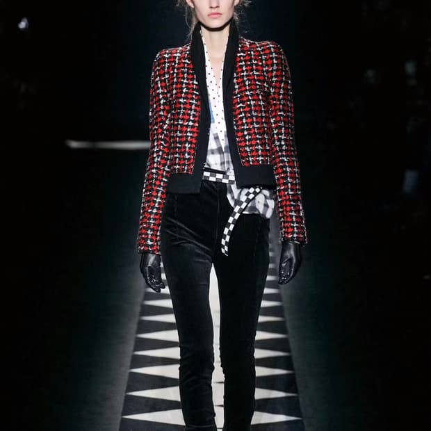 하이더 아커만 트위드 니트 자켓