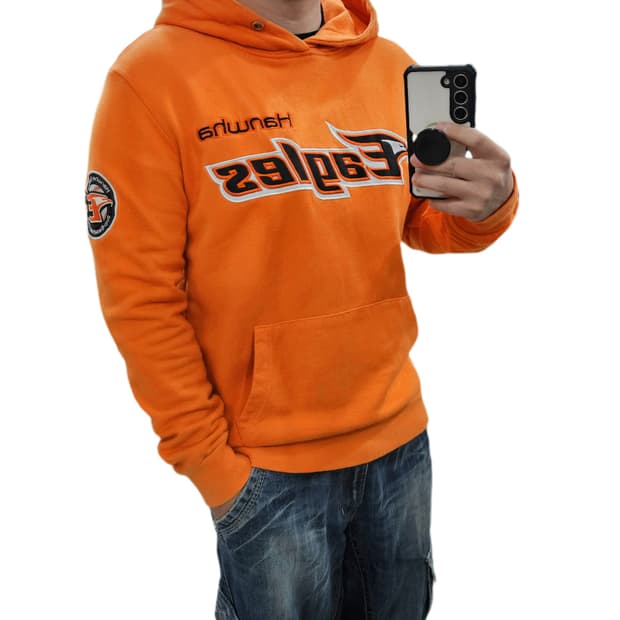 ATC 한화이글스 오렌지 후드티 M 95