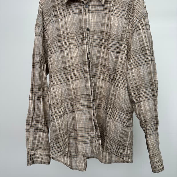 해칭룸 클래식 셔츠 멀트 체크베이지 4 사이즈