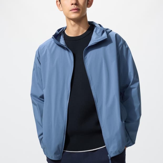 [M] 유니클로 포켓터블 바람막이 윈드브레이커 블루
