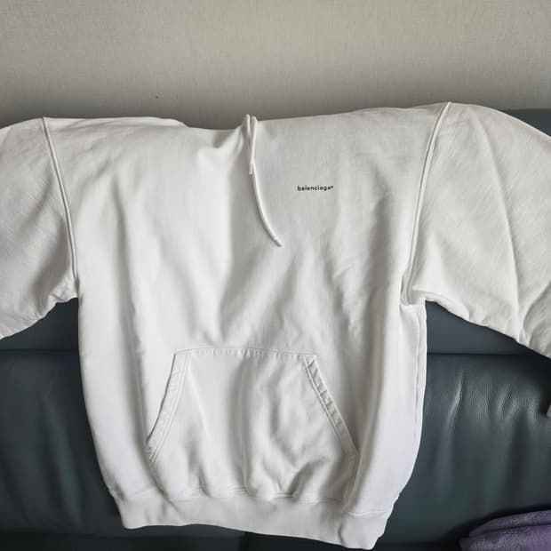 발렌시아가 스몰로고 후드티