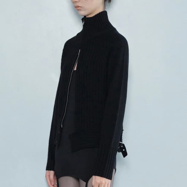 세릭 니트 집업