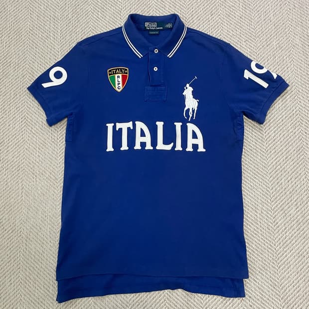 폴로랄프로렌 이탈리아 럭비 카라 반팔티셔츠 