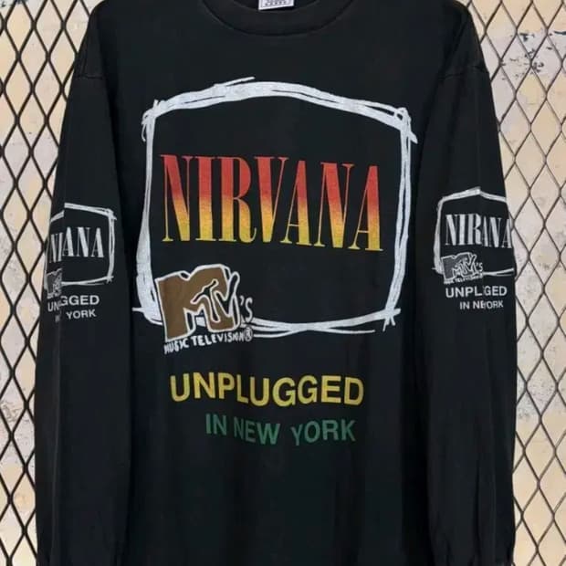 너바나 빈티지밴드티