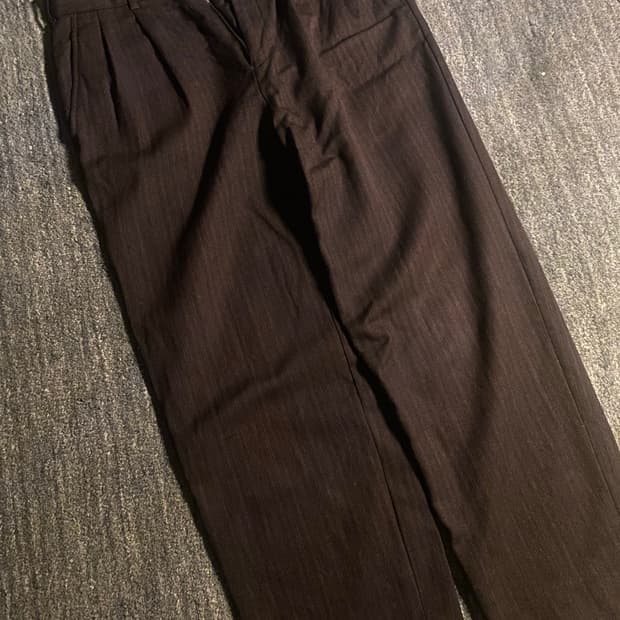 꼼데가르송 브라운 팬츠