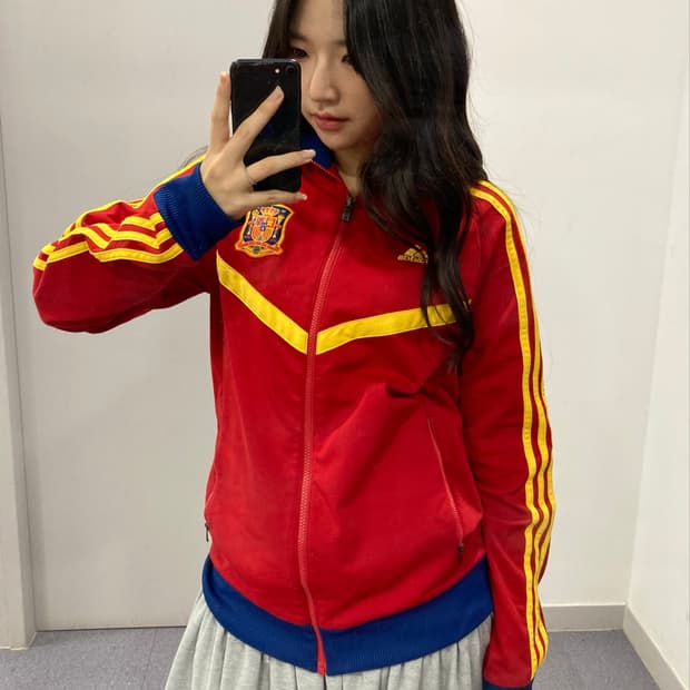 아디다스 스페인 국대 져지 트랙 자켓