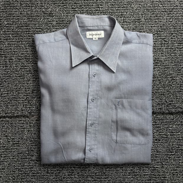 90s YSL 입생로랑 아카이브 미니멀 셔츠 2551