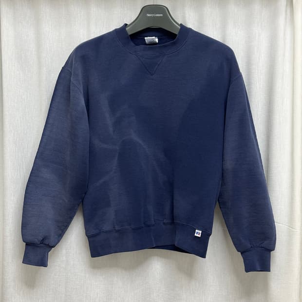 M) 러셀 희귀 썬패이딩 네이비 맨투맨