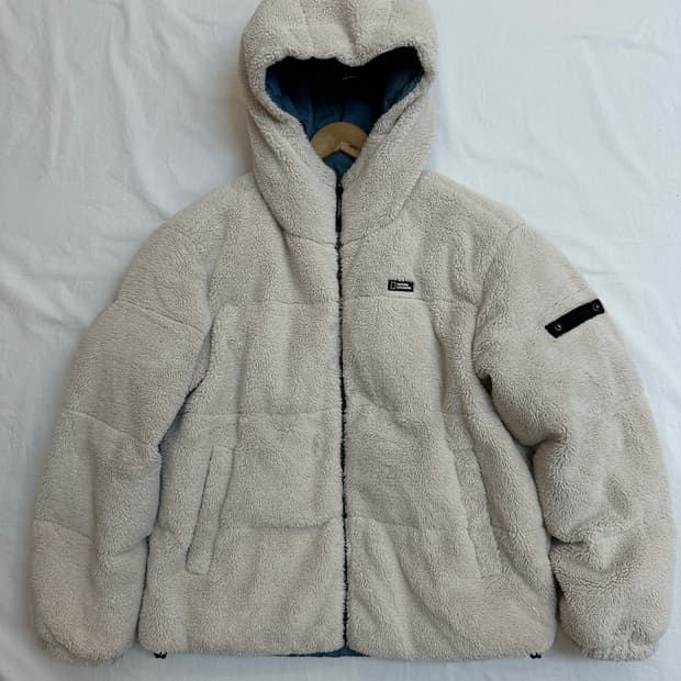 내셔널지오그래픽 뽀글이 후리스 양면패딩