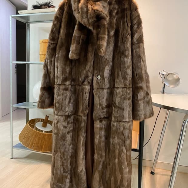 롱코트 밍크코트