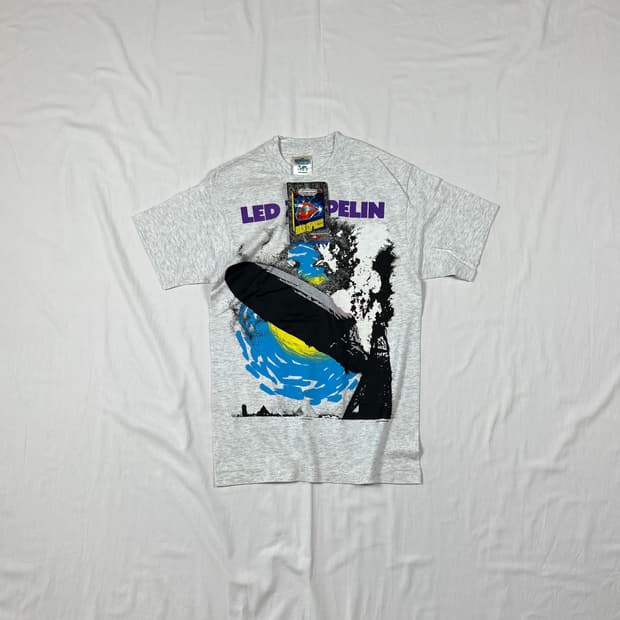 데드스탁 90‘s 90년도 레드제플린 락밴드 반팔티