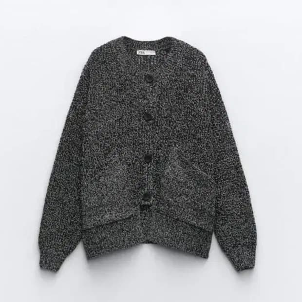 자라 트위스트 니트 가디건