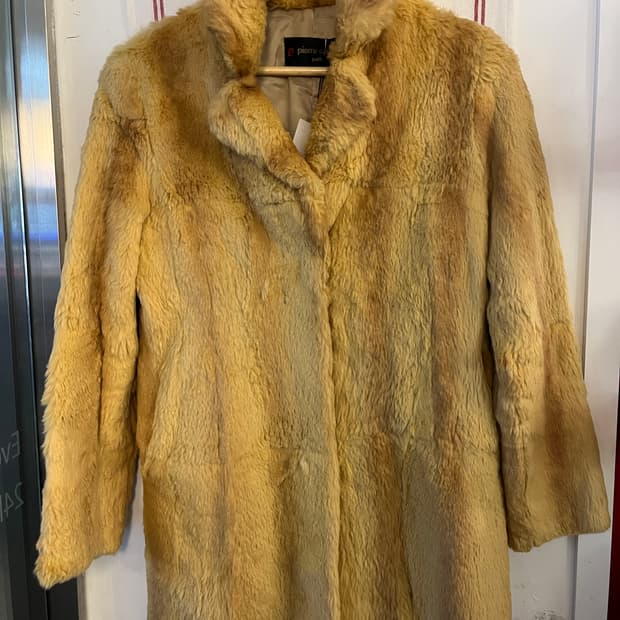 피에르 가르뎅 토끼털 퍼자켓