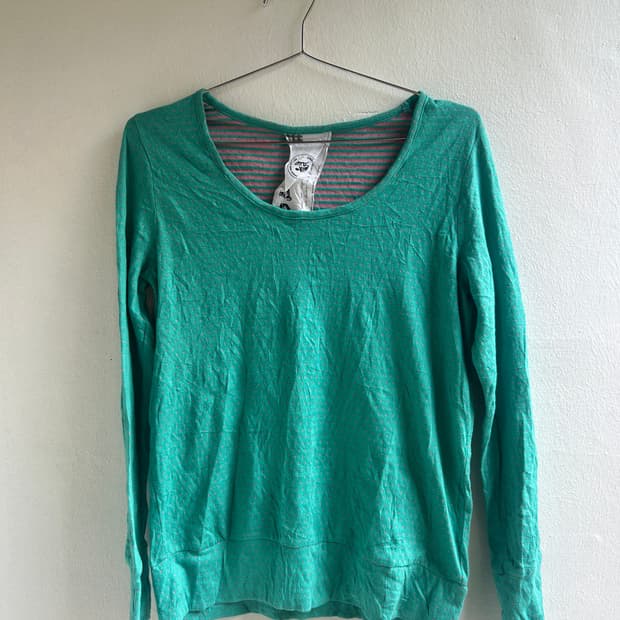 민트 땡땡이 티셔츠 