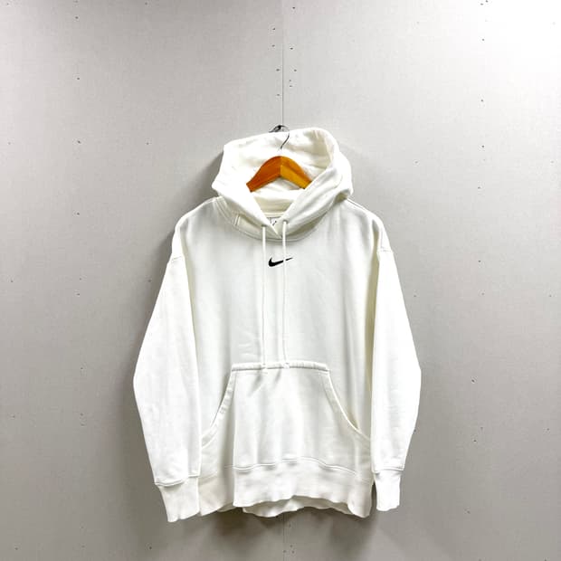 여성 M / 나이키 스우시 후드티 화이트