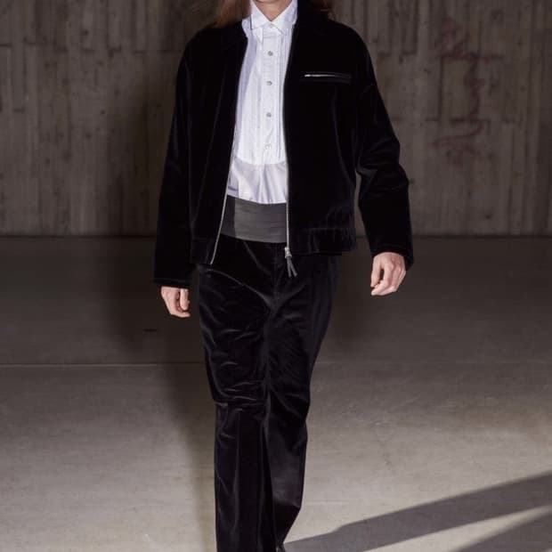 아워레가시 16FW 벨벳 블루종 자켓 46size