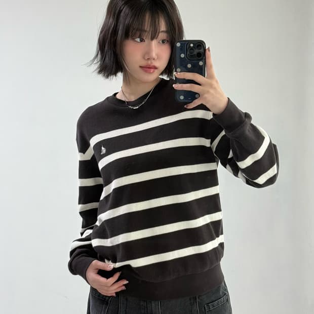 빈폴 뮤트 브라운 니트