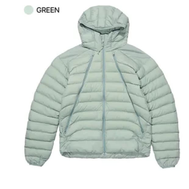 스키즘인듀싱 경량패딩 그린 L