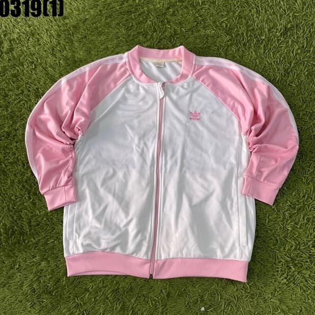 (오늘만 할인)희귀 핑크화이트 아디다스 파스텔톤 져지