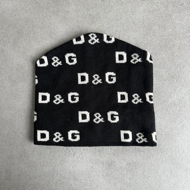 돌체앤가바나 데빌캣 올오버 니트 비니