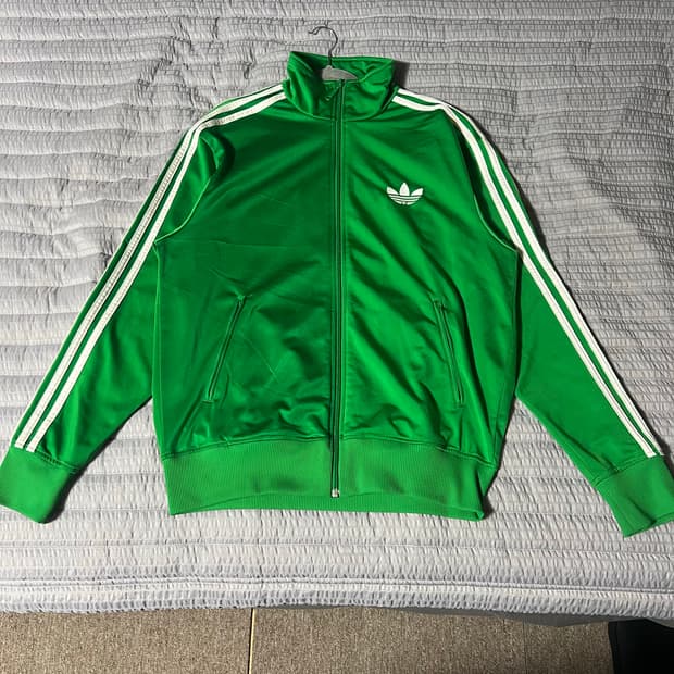 아디다스 파이어버드 그린 트랙 자켓 M