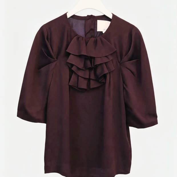 [3.1 Phillip Lim] 3.1 필립림 실크100% 프릴 블라우스