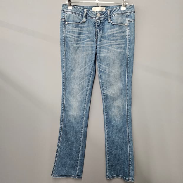 리바이스 y2k 여성 로우웨스트 워싱 데님