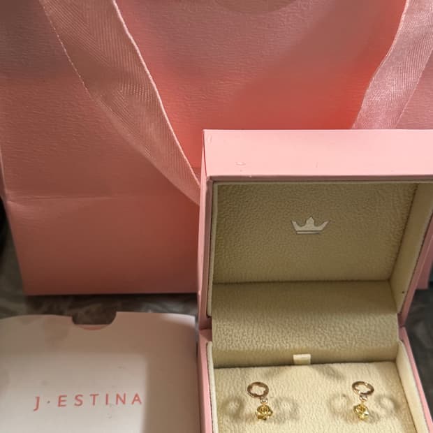 정품 제이에스티나 14k 귀걸이