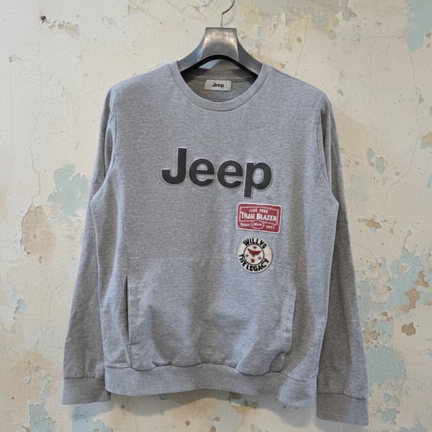 지프 맨투맨 티셔츠 S(90) 그레이