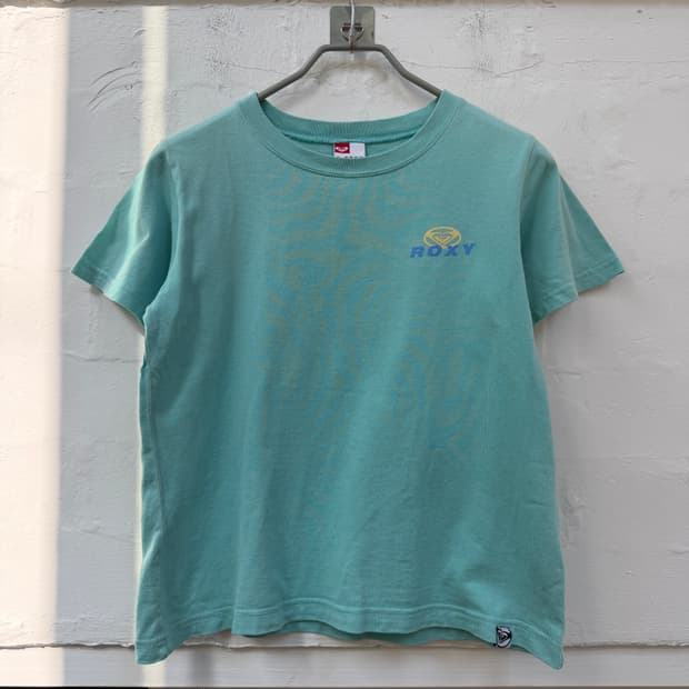 Roxy 록시 민트 컬러 크롭 반팔티 M