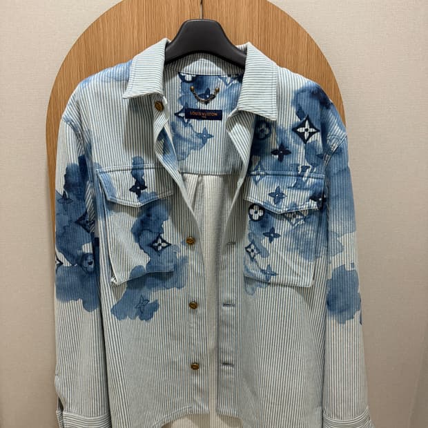 루이비통 워터컬러 모노그램 워크웨어 셔츠자켓