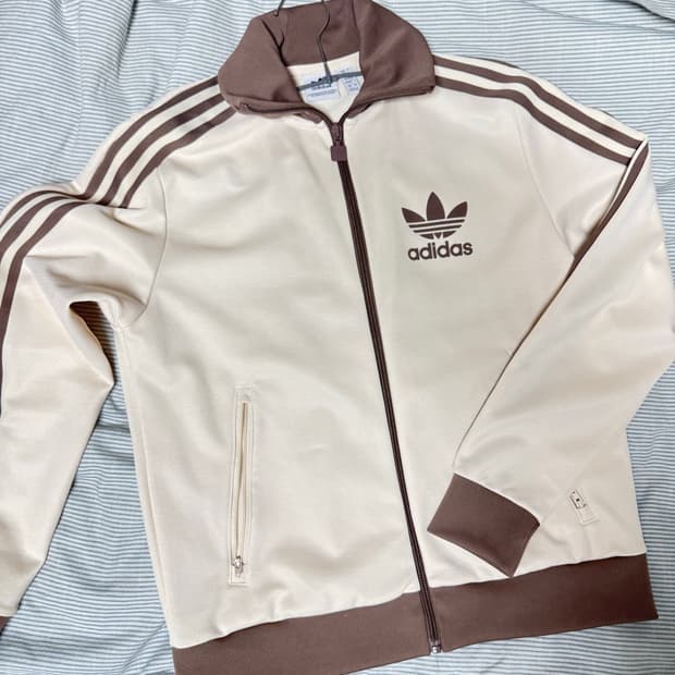 아디다스 져지 여성 베이지 L