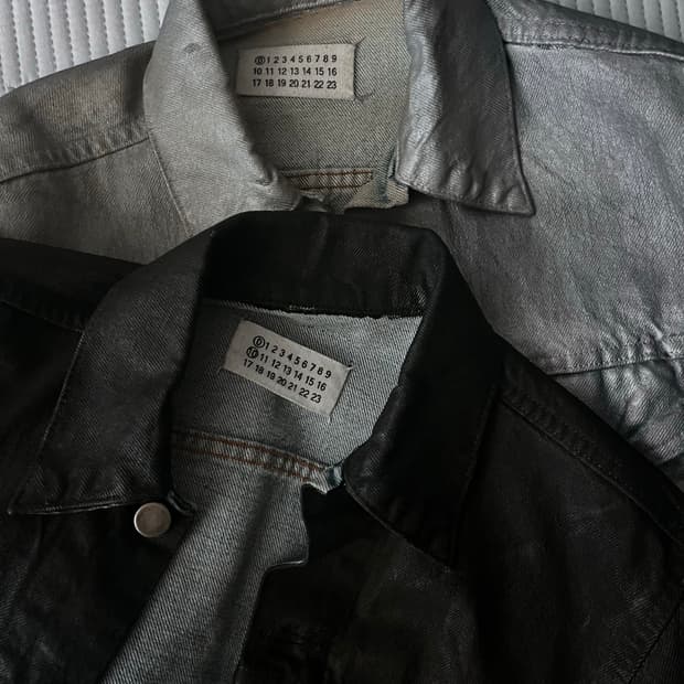 Martin margiela paint denim jacket