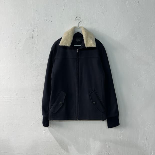 APC 아페쎄 양털카라 자켓 90
