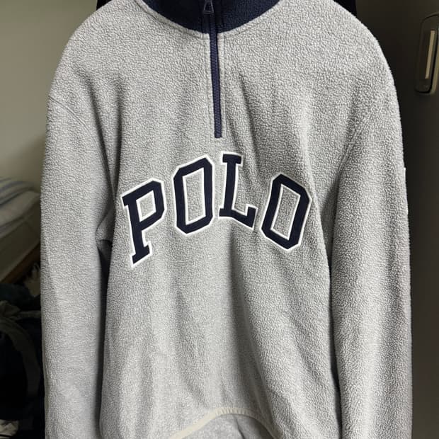 Polo 폴로 플리즈 반집업 지켓 그레이 s