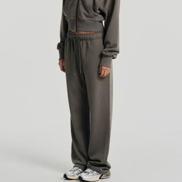 에이치덱스 우먼스 슬림 스트레이트 스웨트 팬츠 스모키브라운 (M)