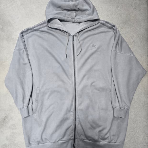 아디다스 adilenium2 워시드 오버사이즈 풀 집업