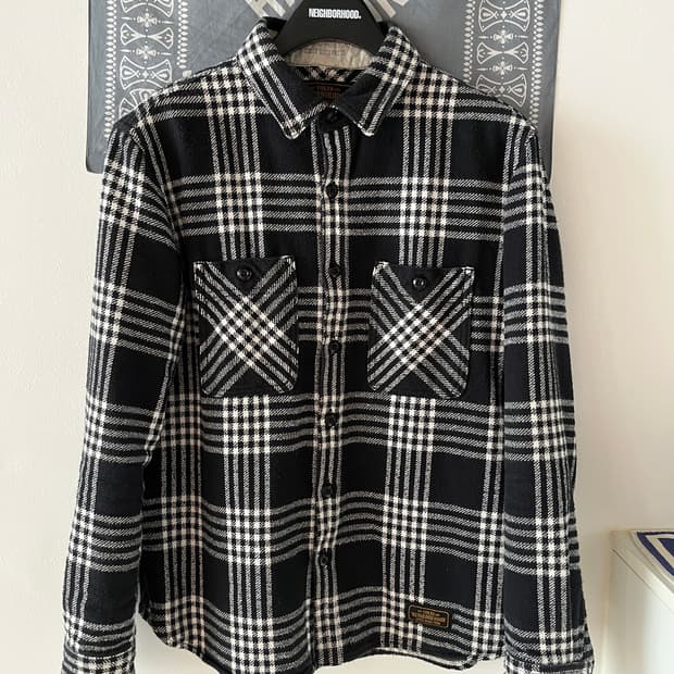 네이버후드 16fw 럼버 셔츠