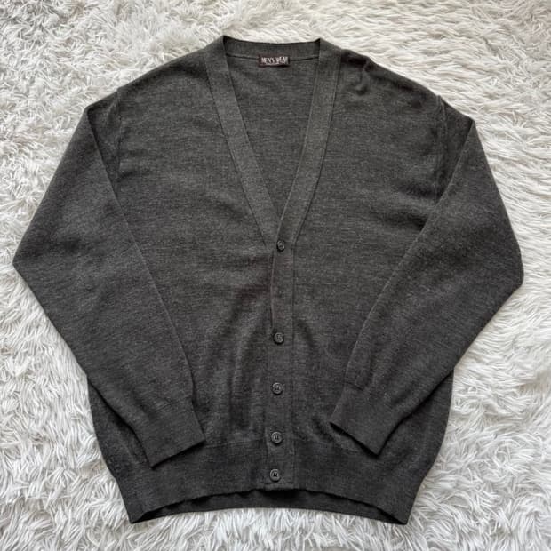 MENS WEAR 일본빈티지 울 니트 벌룬핏 가디건 XI 105