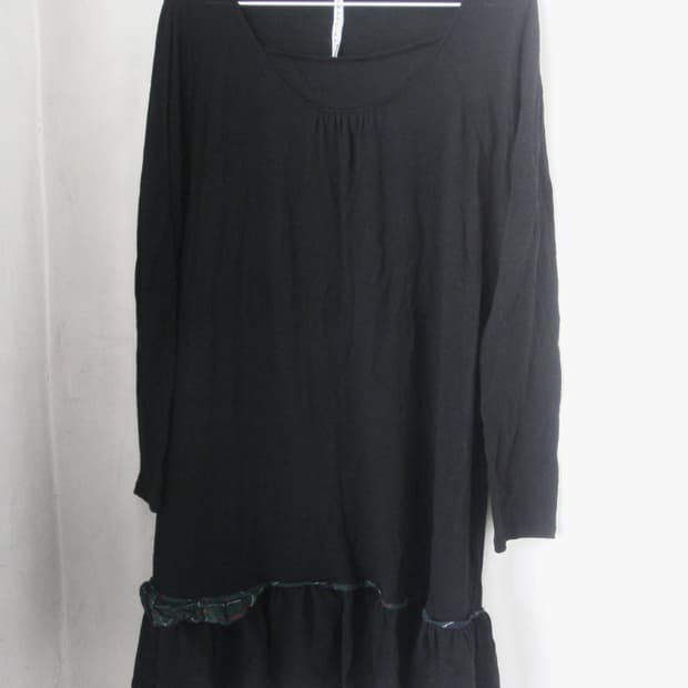 sunao kuwahara check frill dress