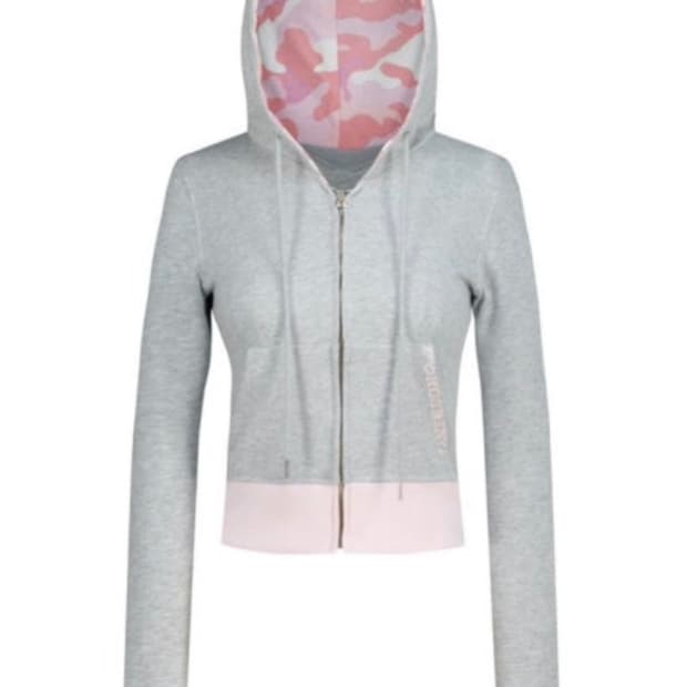 포어링 카모 후드집업