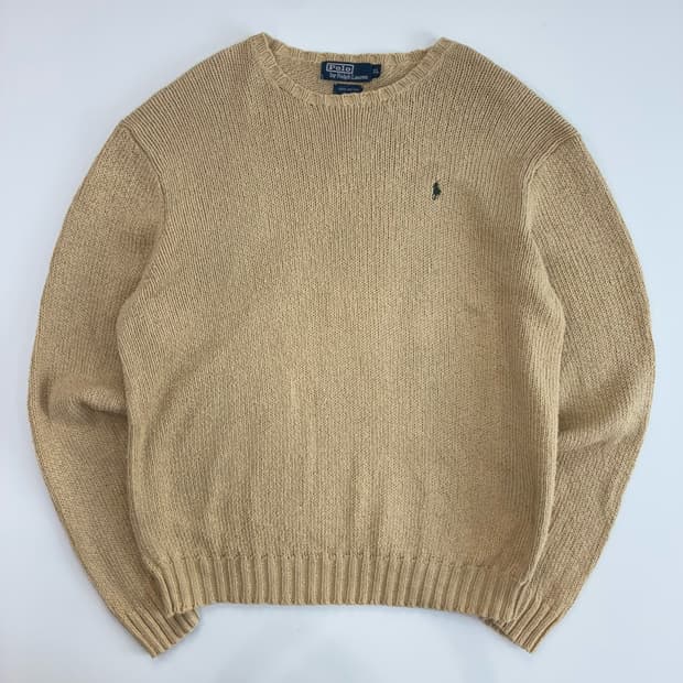 Polo  폴로 랄프로렌 코튼 베이지 니트 