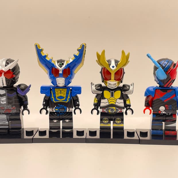 가면라이더 피규어 4종