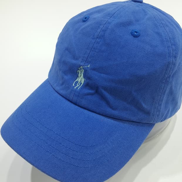 CN761 폴로 랄프로렌 로얄블루 스카이블루 자수 볼캡 모자