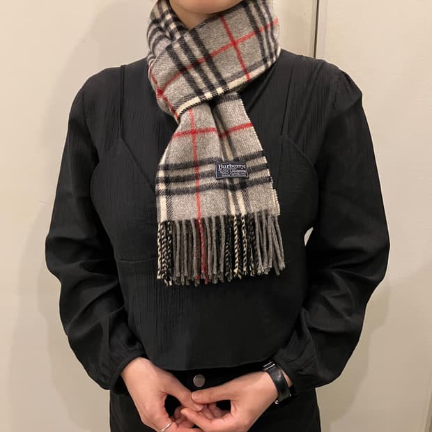 [정품] 버버리 그레이 노바체크 램스울 머플러 (burberry)