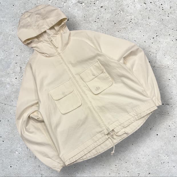 [M] 마리떼 프랑소와저버 아이보리색 후드 포켓 자켓 C269