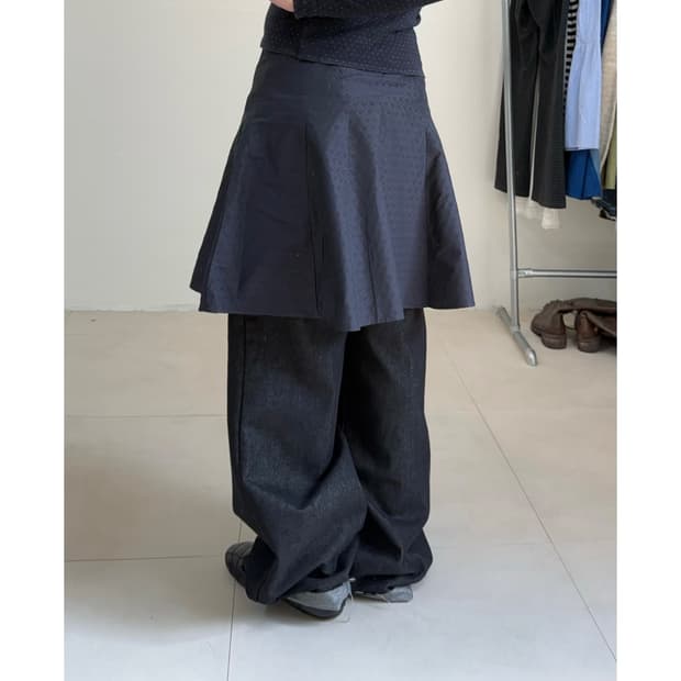 빈티지 미디 스커트